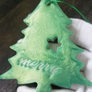 Handmade Christmas Tree Resin Ornament